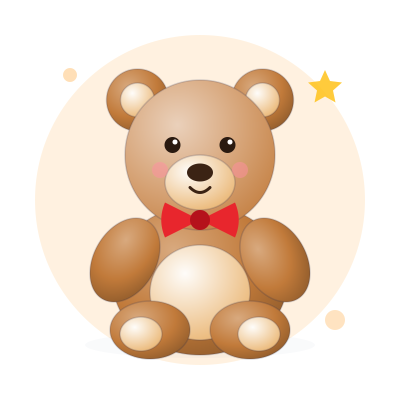 Gấu bông Teddy Nơ Đỏ 45cm