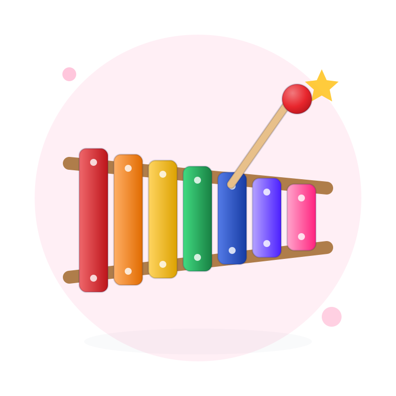 Đàn Xylophone 7 Màu